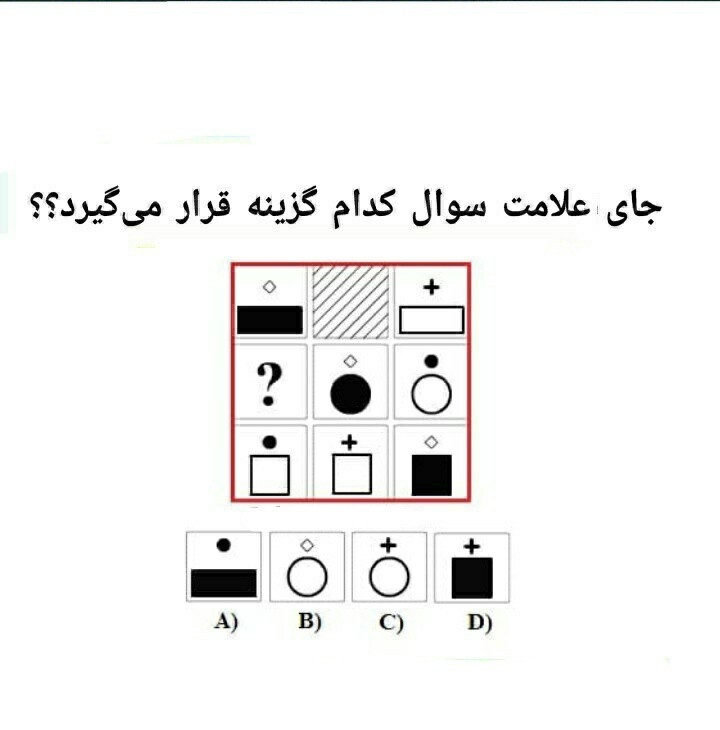 کدوم گزینه جواب درست است؟ 