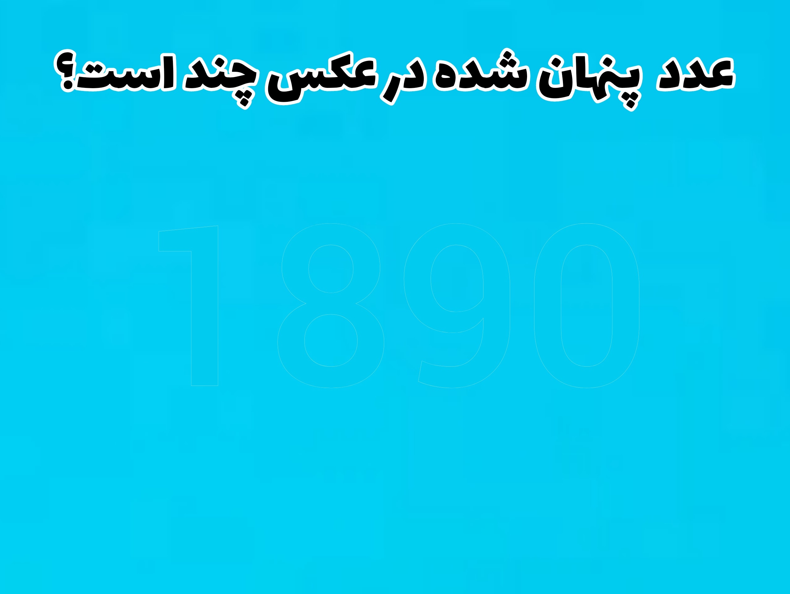 عدد پنهان شده در عکس چند است؟