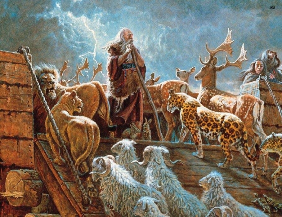 حضرت موسی چند تا از حیوانات را به کشتی برد؟ 